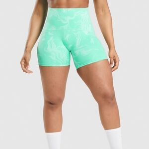 Gymshark Mint Swirl Bike Shorts